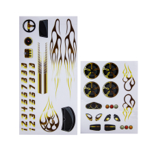 Decal PWD Gold Flames