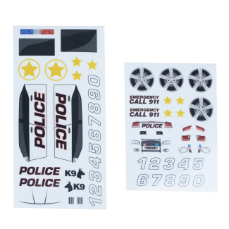 Decal PWD Police Car