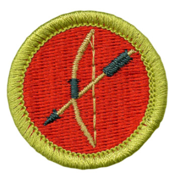 Emblem Merit Badge Archery