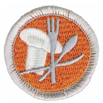 Emblem Merit Badge Cooking