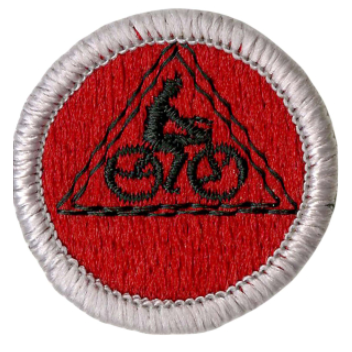 Emblem Merit Badge Cycling