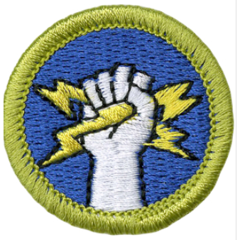 Emblem Merit Badge Electricity