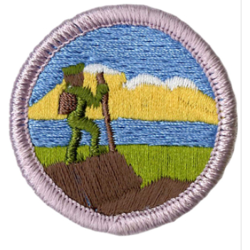 Emblem Merit Badge Hiking
