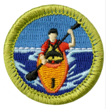 Emblem Merit Badge Kayaking