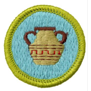 Emblem Merit Badge Pottery