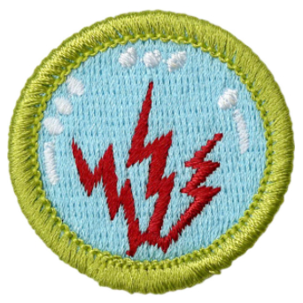 Emblem Merit Badge Radio