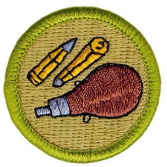 Emblem Merit Badge Rifle Shooting