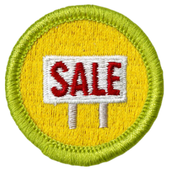 Emblem Merit Badge Salesmanship