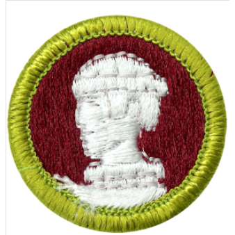 Emblem Merit Badge Sculpture