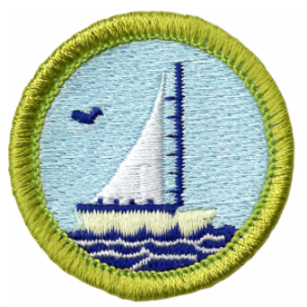 Emblem Merit Badge Small Boat Sailing