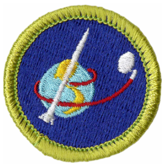 Emblem Merit Badge Space Exploration