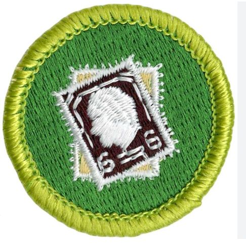 Emblem Merit Badge Stamp Collecting - 10596