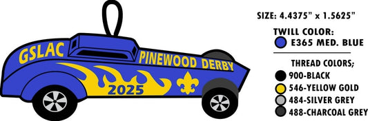 Emblem 2025 GSLAC Pinewood Derby