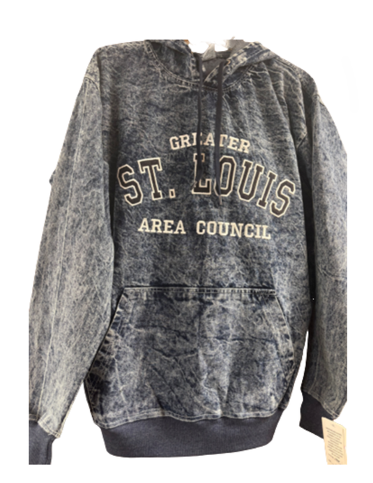 Hoodie Denim Embroidered GSLAC