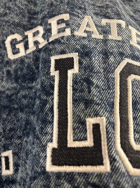 Hoodie Denim Embroidered GSLAC