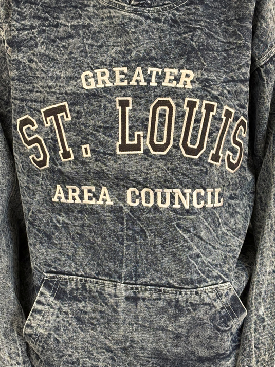 Hoodie Denim Embroidered GSLAC