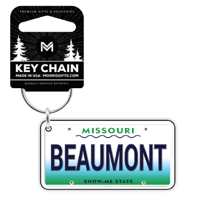 Keychain License Plate Beaumont