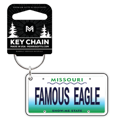 Keychain License Plate Famous Eagle