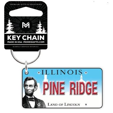 Keychain License Plate Pine Ridge