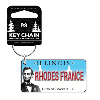 Keychain License Plate Rhodes France