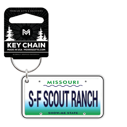 Keychain License Plate S-F Scout Ranch
