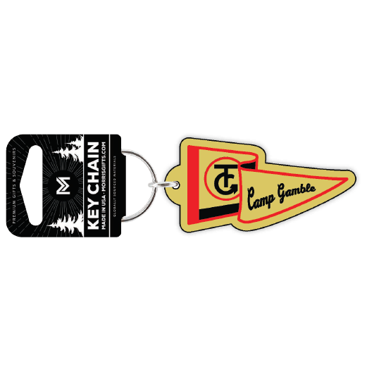 Keychain Pennant Flag Camp Gamble