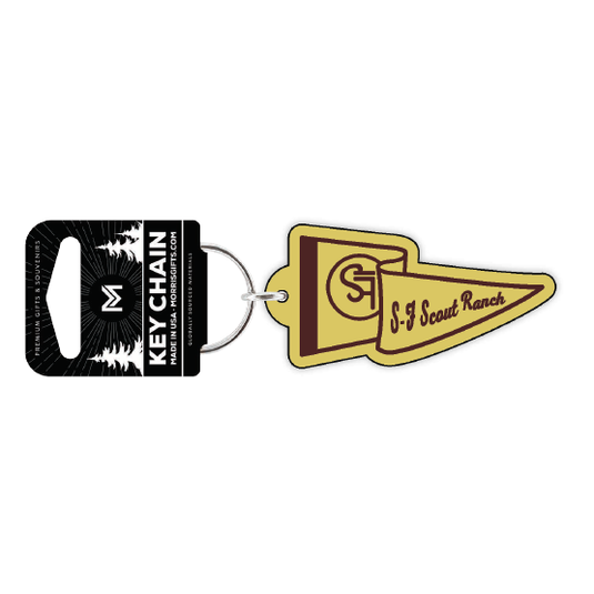 Keychain Pennant Flag S-F Scout Ranch