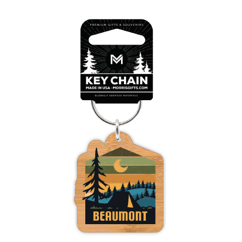 Keychain Bamboo Colors with Tent Beaumont
