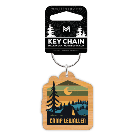 Keychain Bamboo Colors with Tent Camp Lewallen