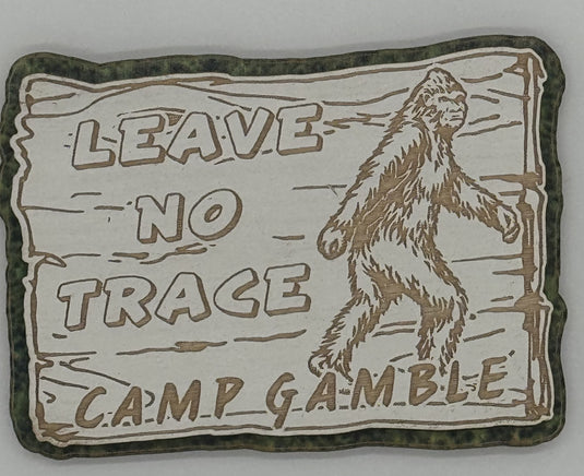 Magnet Leave No Trace with Bigfoot Camp Gamble