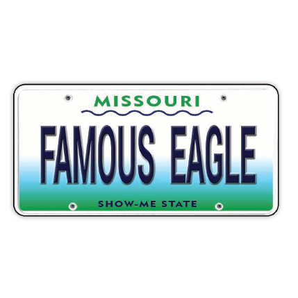 Magnet License Plate Famous Eagle