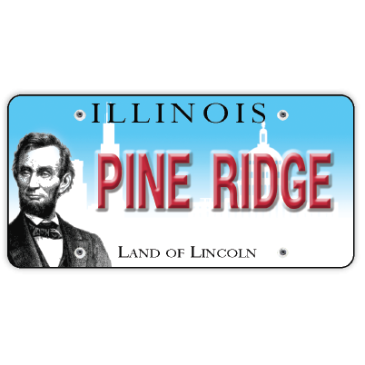 Magnet License Plate Pine Ridge