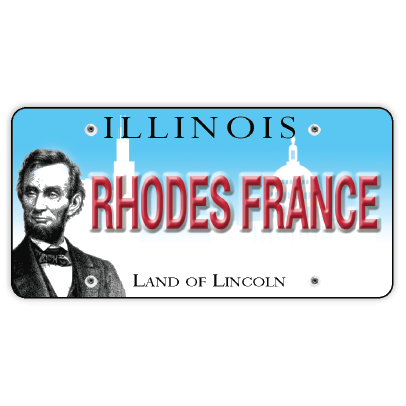 Magnet License Plate Rhodes France