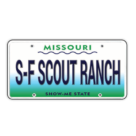 Magnet License Plate S-F Scout Ranch