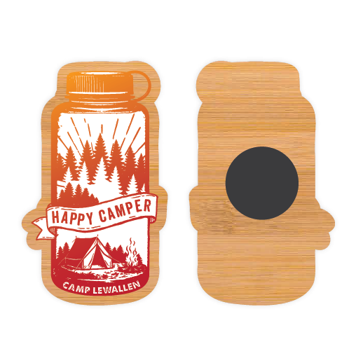 Magnet Bamboo Water Bottle Camp Lewallen