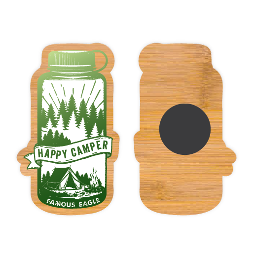 Magnet Bamboo Water Bottle Famous Eagle
