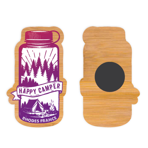 Magnet Bamboo Water Bottle Rhodes France