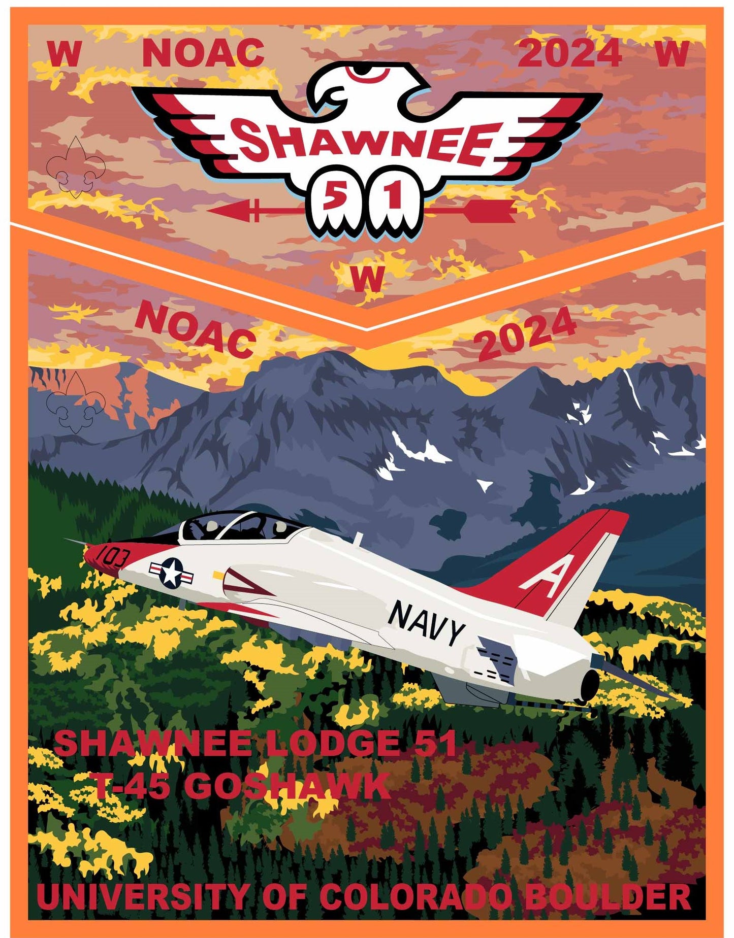 Emblem 2024 NOAC Trader Set Shawnee Lodge