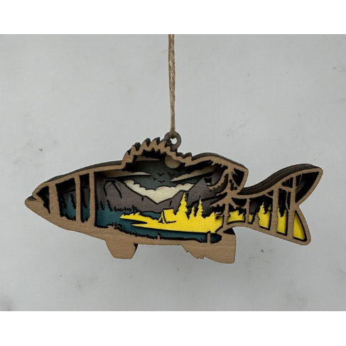 Ornament - Camping Fish