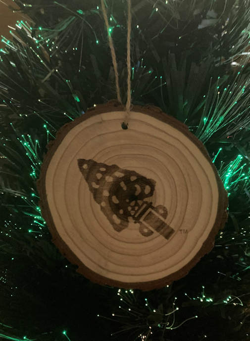 Ornament with Live Edge - Arrowhead