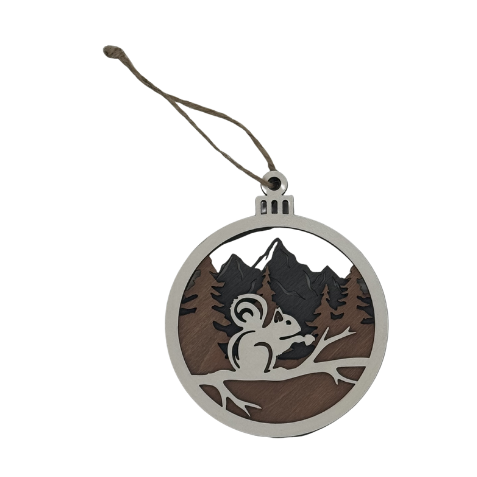 Ornament Squirrel Round