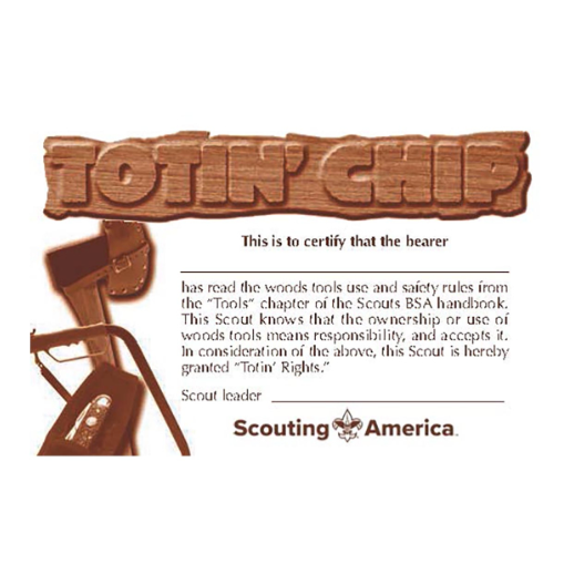 Pocket Certificate Totin' Chip