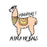 Sticker Alpaca My Bags Llama