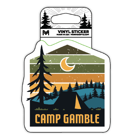 Sticker Colors with Tent Camp Gamble