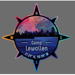 Sticker Foil Compass Lewallen