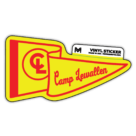 Sticker Pennant Flag Camp Lewallen