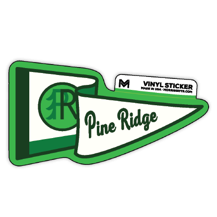 Sticker Pennant Flag Pine Ridge