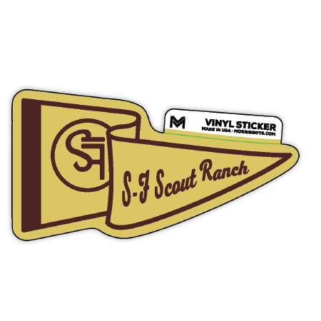 Sticker Pennant Flag S-F Scout Ranch