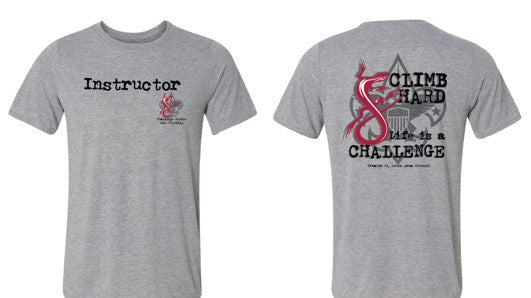 T-Shirt GSLAC Gray Climbing Instructor