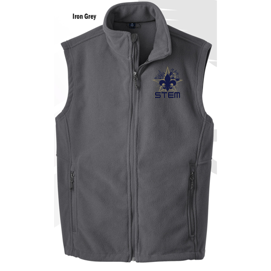 *PRE-ORDER* Vest Gray Fleece Full Zip with STEM Logo